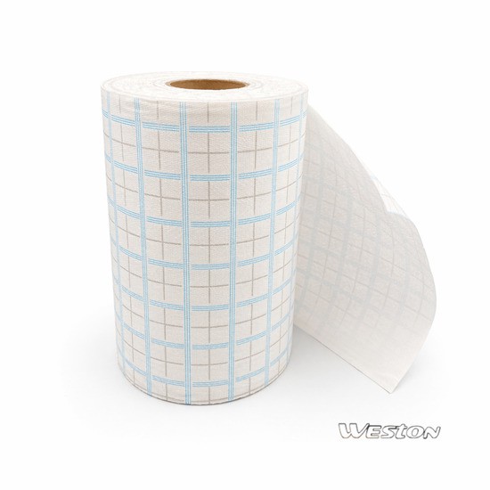 Weston's nonowven roll stand up view for the use of Solvent Resistant Wipes Material