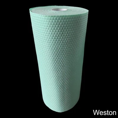 Mint vèt Relief bwa kaka-polyester woulo