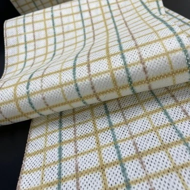 Plaid enprime viskoz Polyester